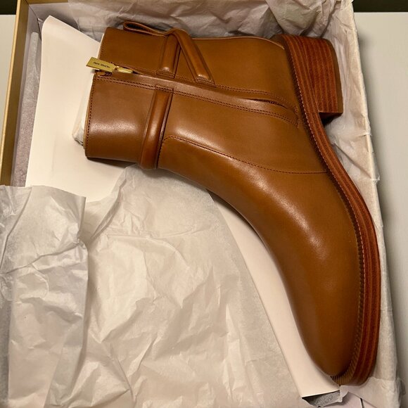 Michael Kors Hamilton Embellished Leather Ankle Boot - Picture 11 of 12